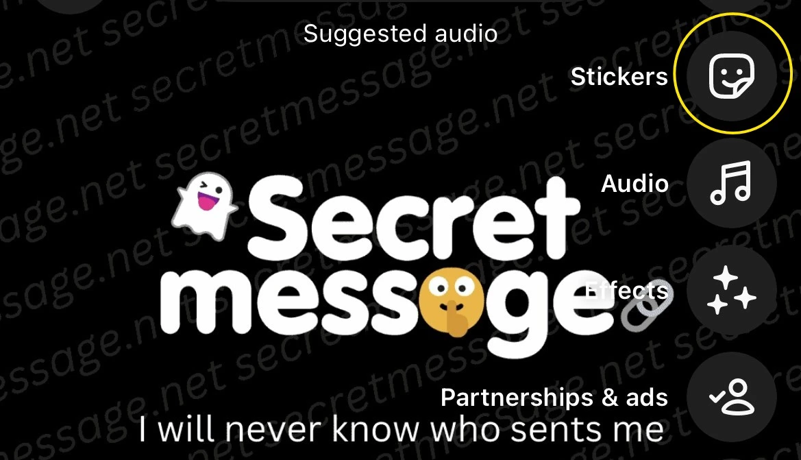 Select Secret Message Story template